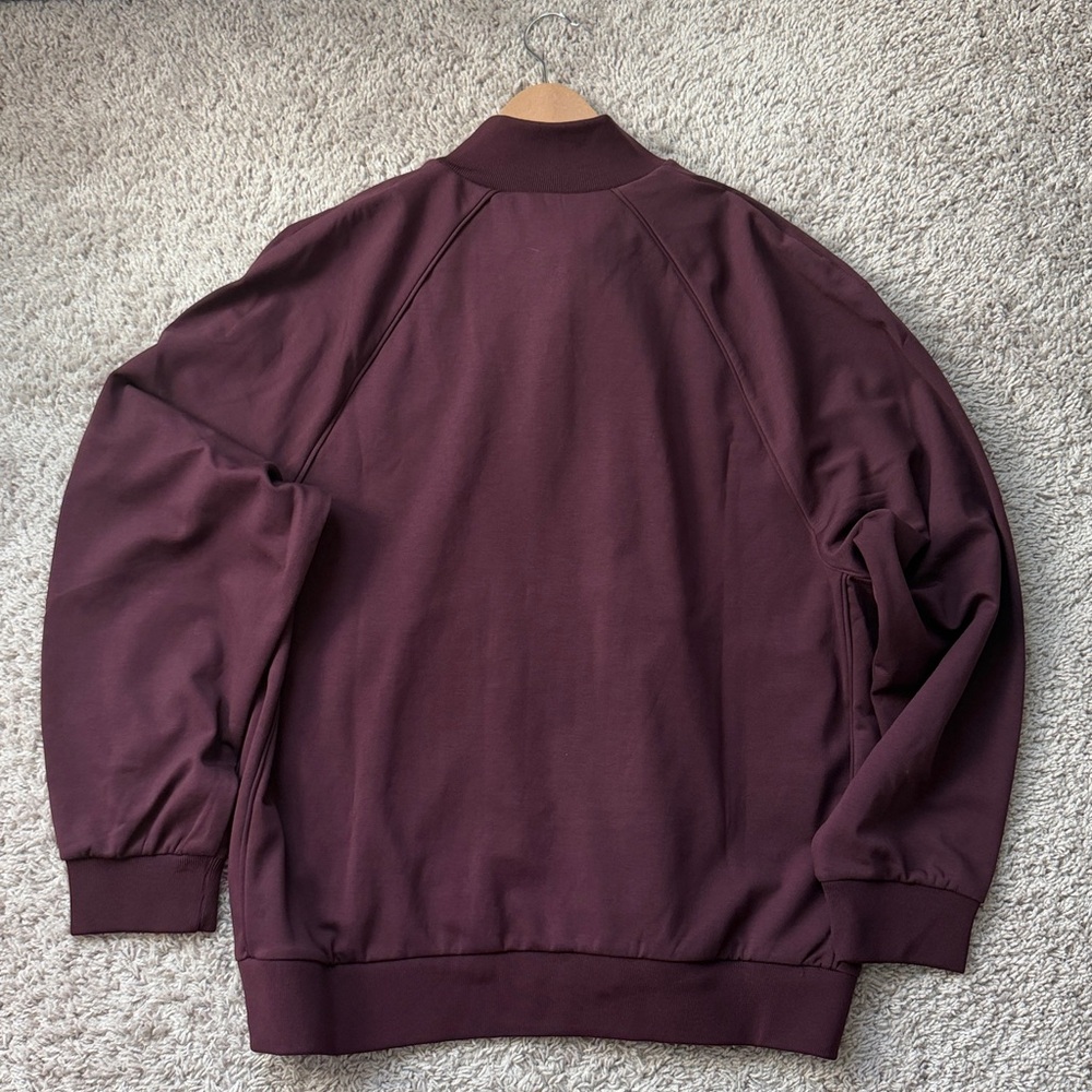 Skims Matte Tricot Oversized Track Jacket - Picture 8 of 8